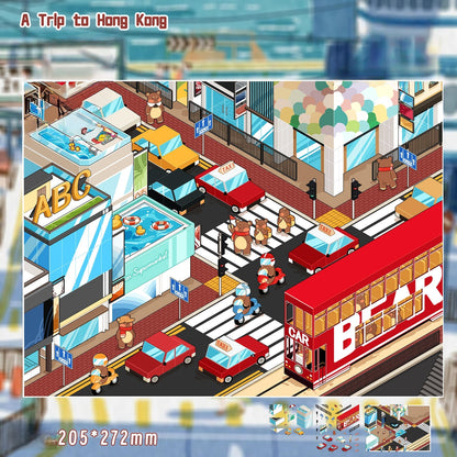 A Trip to Hong Kong 3D Sticker
