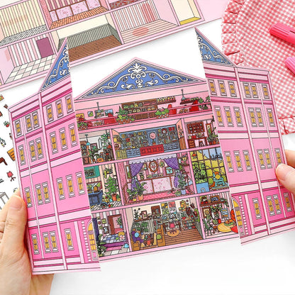 Simulation Management 3D Sticker | 2 Cute Miniature Scenes