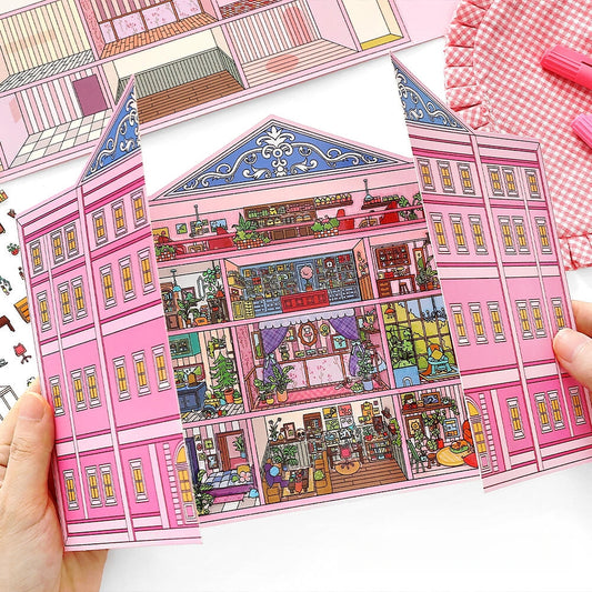 Simulation Management 3D Sticker | 2 Cute Miniature Scenes