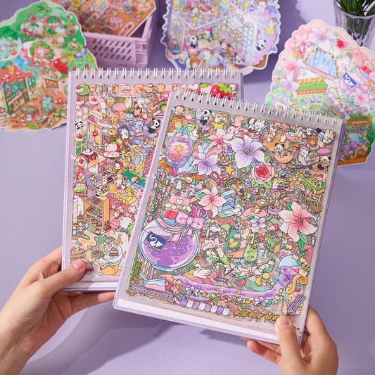 Miniature Shop 3D Sticker Book