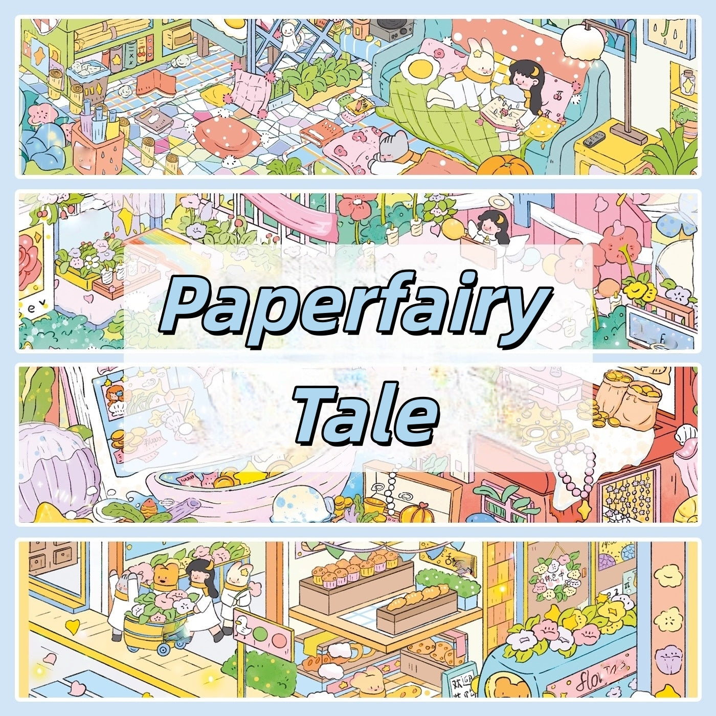 Paperfairy Tale 3D Sticker | 4 Cute Miniature Scenes