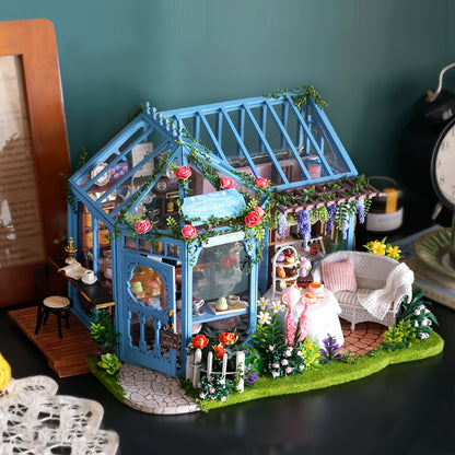 Rose Garden Tea House DIY Miniature House - English Instructions