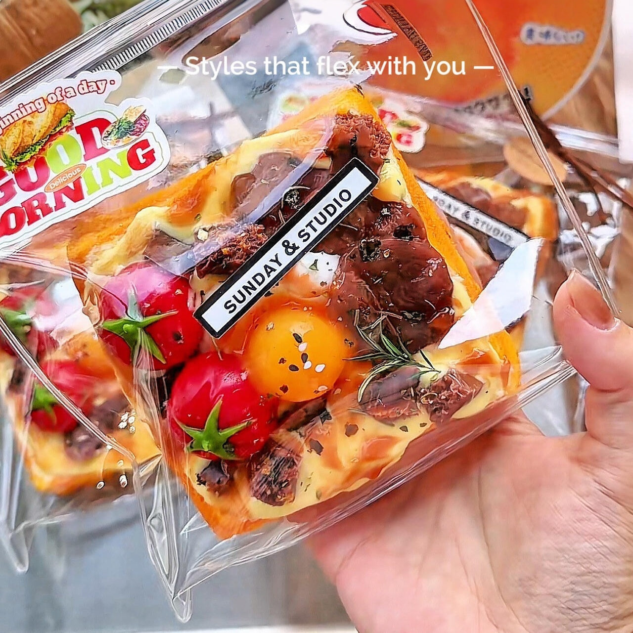 Spicy Tomato Beef Cheese Toast Squishy