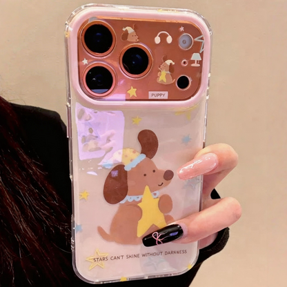 Puppy Holding Star Acrylic Phone Case