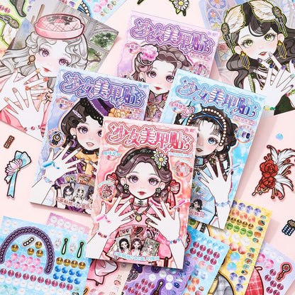 Pretty Girl Dress Up 3D Sticker Book