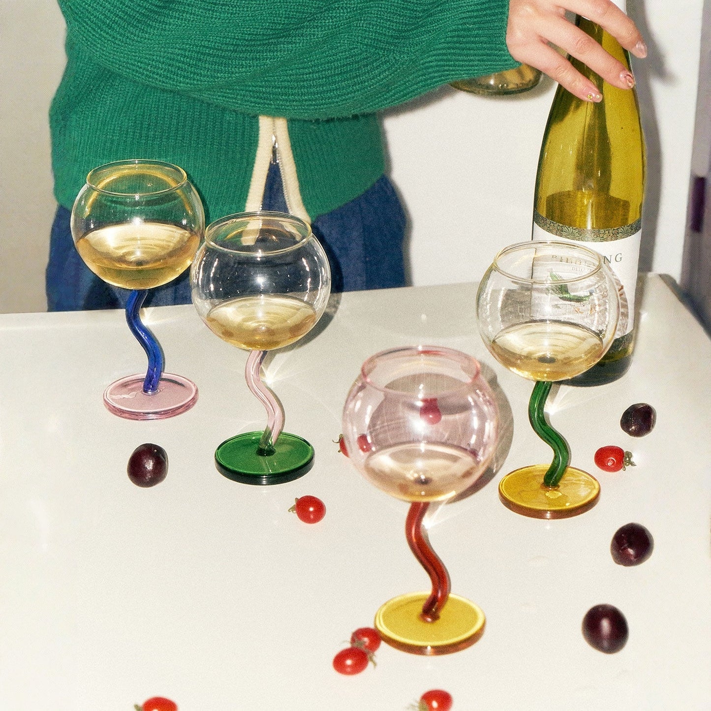 Colorful Stem Goblet