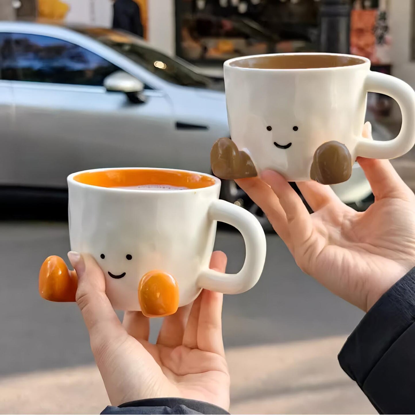 Sitting Feet Ceramic Mug
