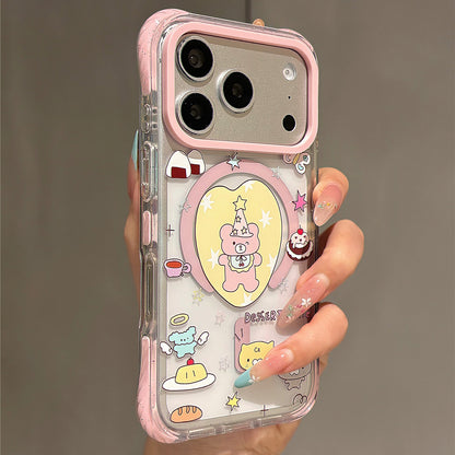 Heart Dessert Bear Magnetic Acrylic Phone Case