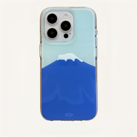 Snow Cat Mountain Acrylic Phone Case