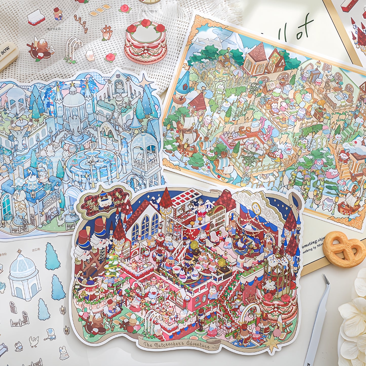 Storybook Worlds 3D Sticker | 3 Cute Miniature Scenes