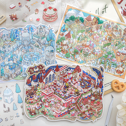 Storybook Worlds 3D Sticker | 3 Cute Miniature Scenes
