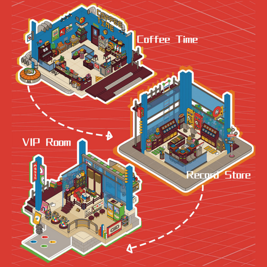 Slow Moments 3D Sticker | 3 Cute Miniature Scenes