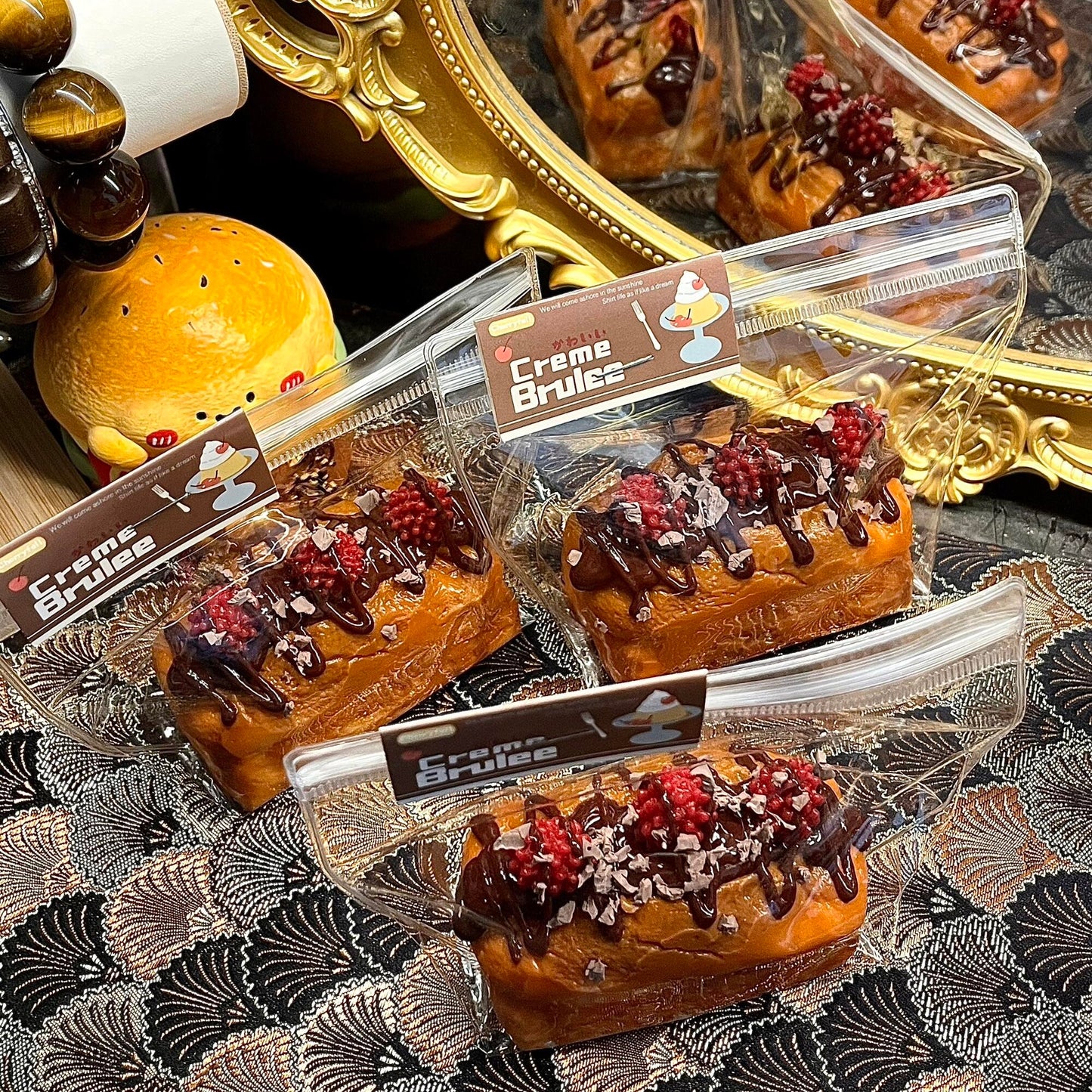 Raspberry Chocolate Toast Squishy