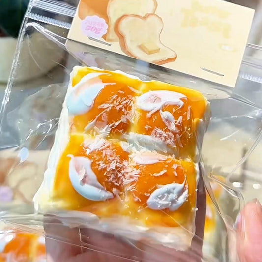 Sea Salt Coconut Shreds Little Cube Bread Squishy