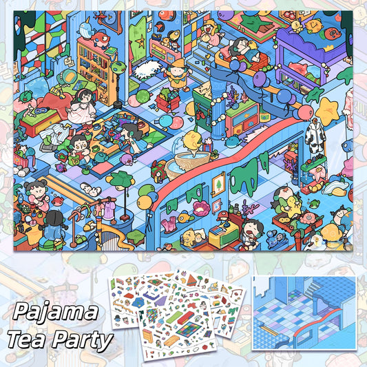 Little Magic Days 3D Sticker | 5 Cute Miniature Scenes