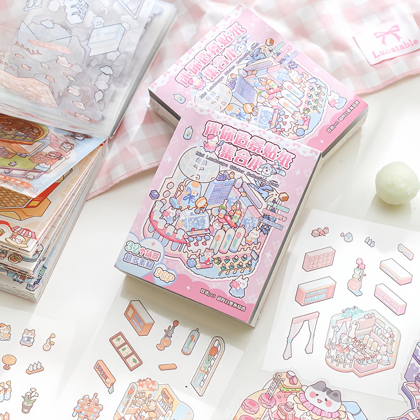 Mini Scenes 3D Sticker Book