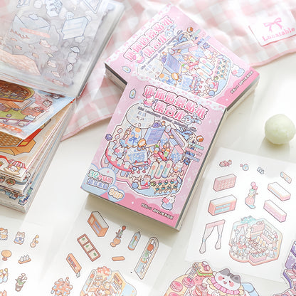 Mini Scenes 3D Sticker Book