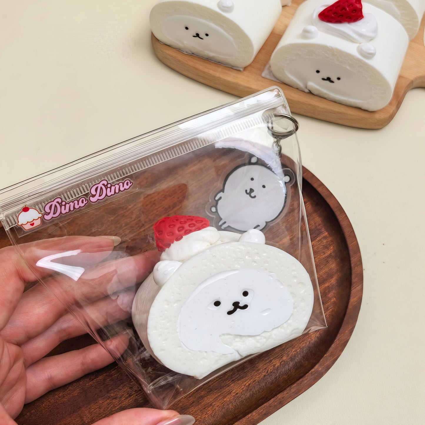 Joke Bear Swiss Roll Squishy