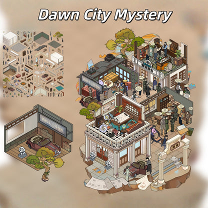 Dawn City Mystery 3D Sticker