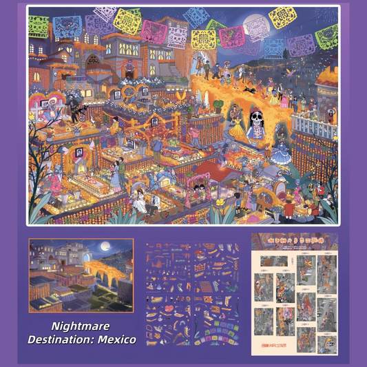 Nightmare Destination: Mexico 3D Sticker