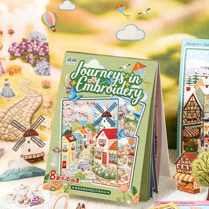 Embroidered Journey 3D Sticker Book