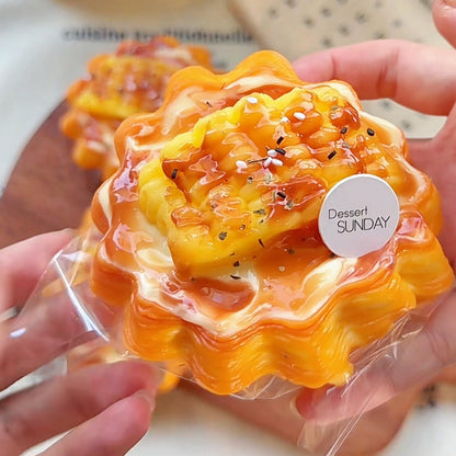 Grilled Corn Cheese Lava Egg Tart Squishy