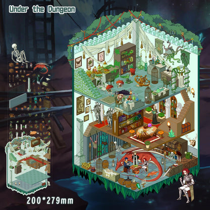 Under the Dungeon 3D Sticker