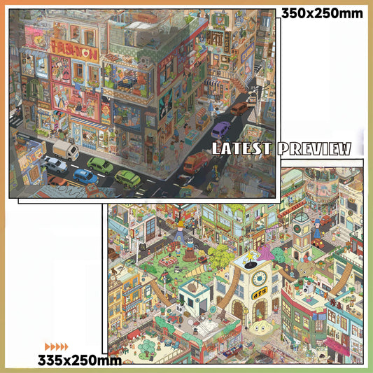 Twilight Hide 3D Sticker | 2 Cute Miniature Scenes