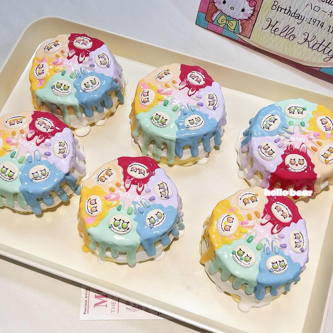 Labubu Hand-Painted Smear Cake Squishy