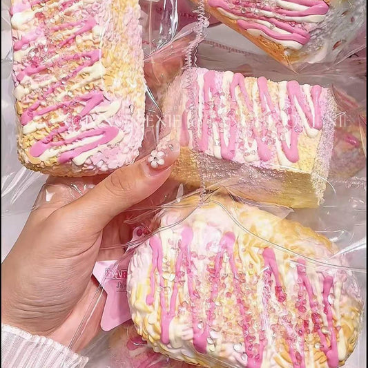 Strawberry Condensed Milk Dessert Squishy