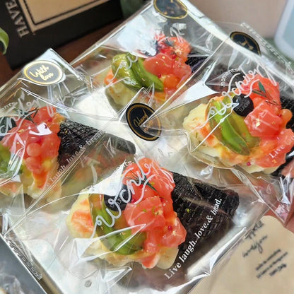 Salmon Avocado Hand Roll Squishy