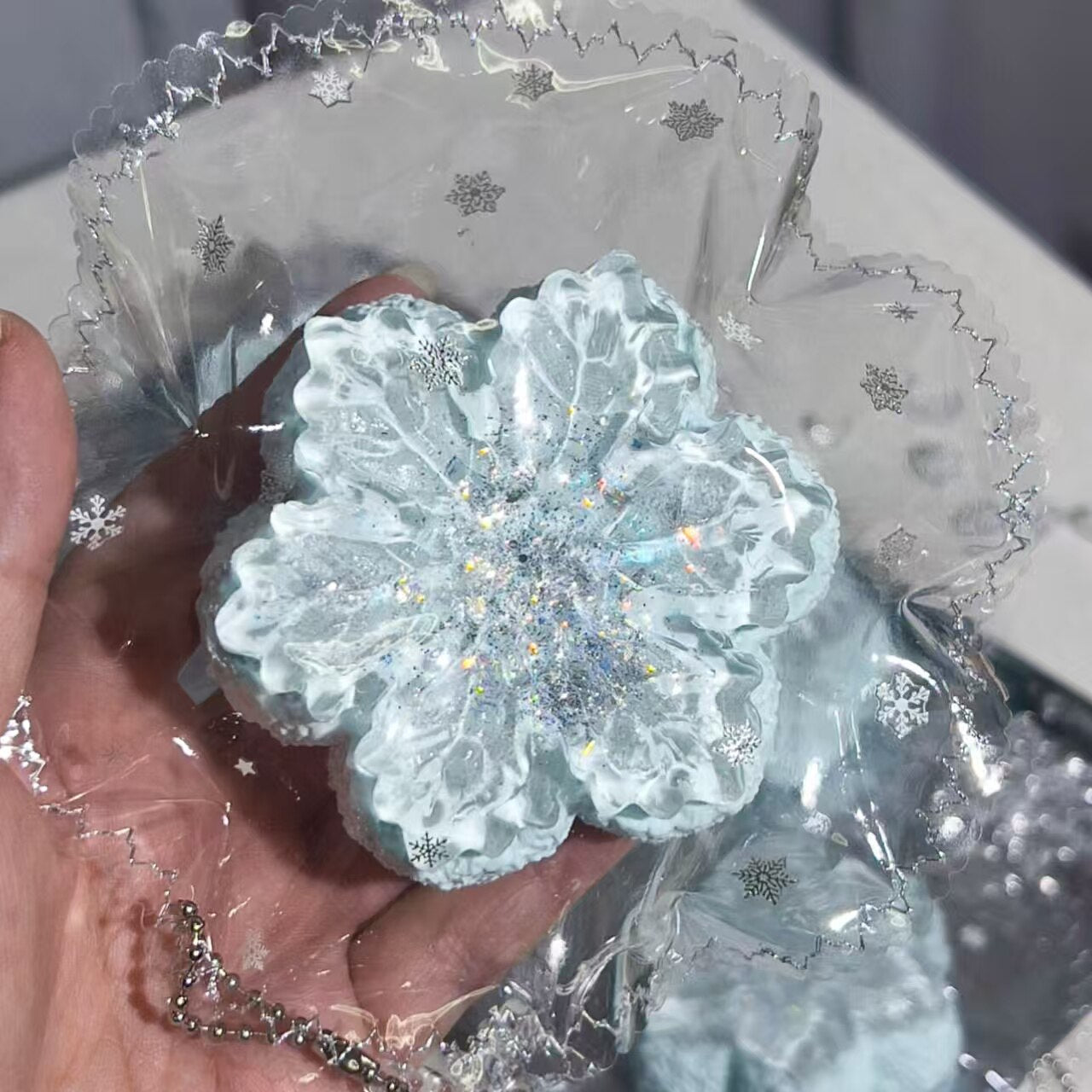 Blue Snowflake Squishy