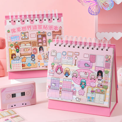 Pixel World 3D Sticker Book