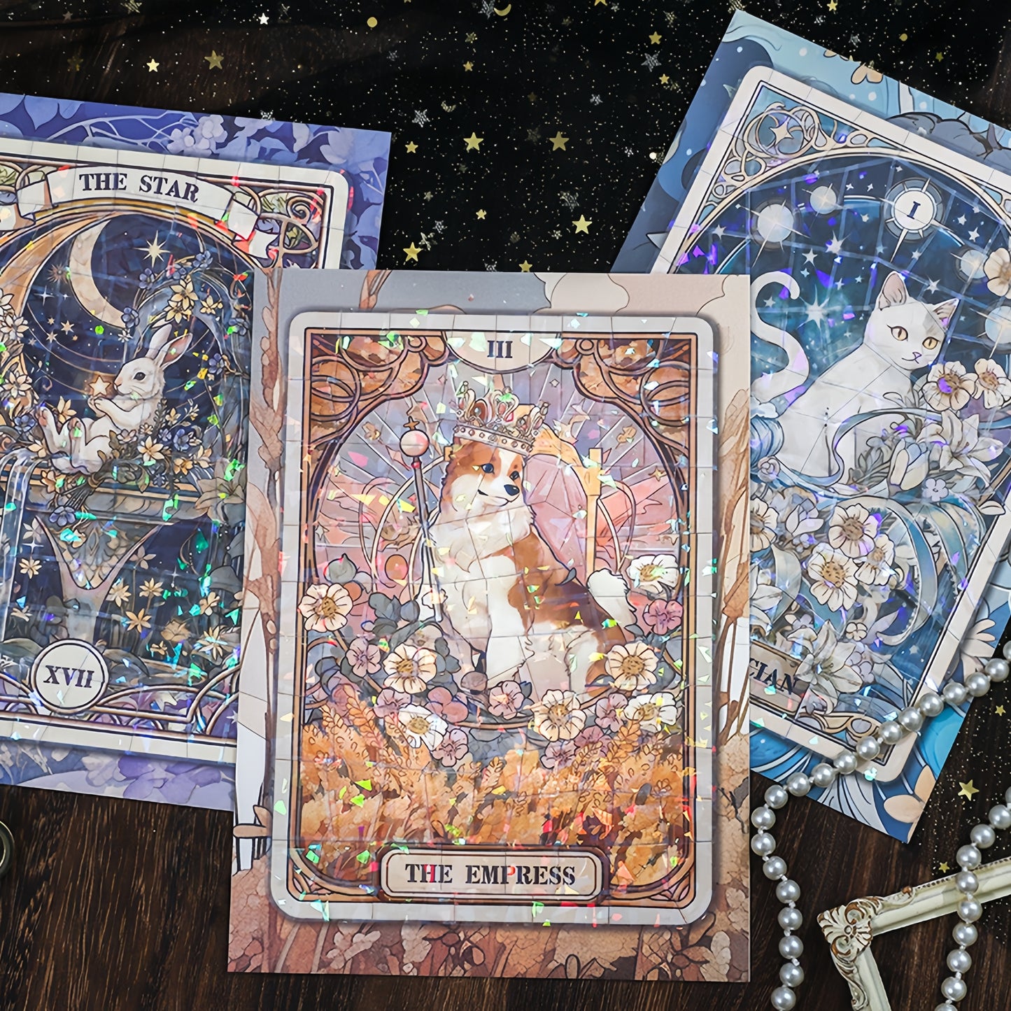 Cosmic Whispers 3D Sticker | 3 Cute Miniature Scene