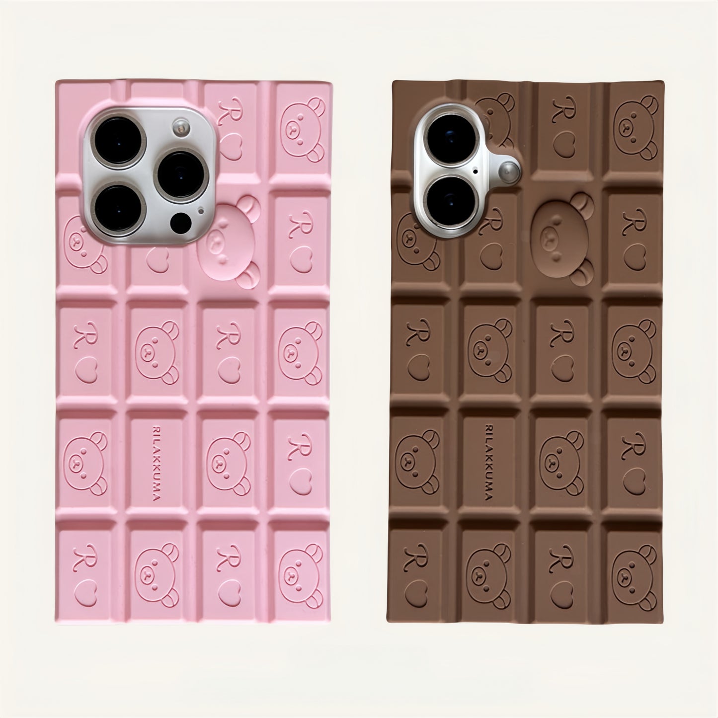 Little Bear 3D Chocolate Silicone Phone Case