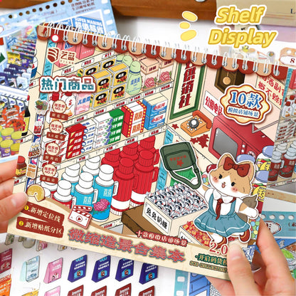 Shelf Display 3D Sticker Book