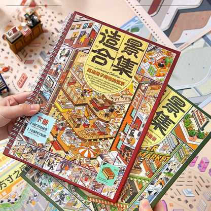 Mall Cubby Diorama 3D Sticker Book