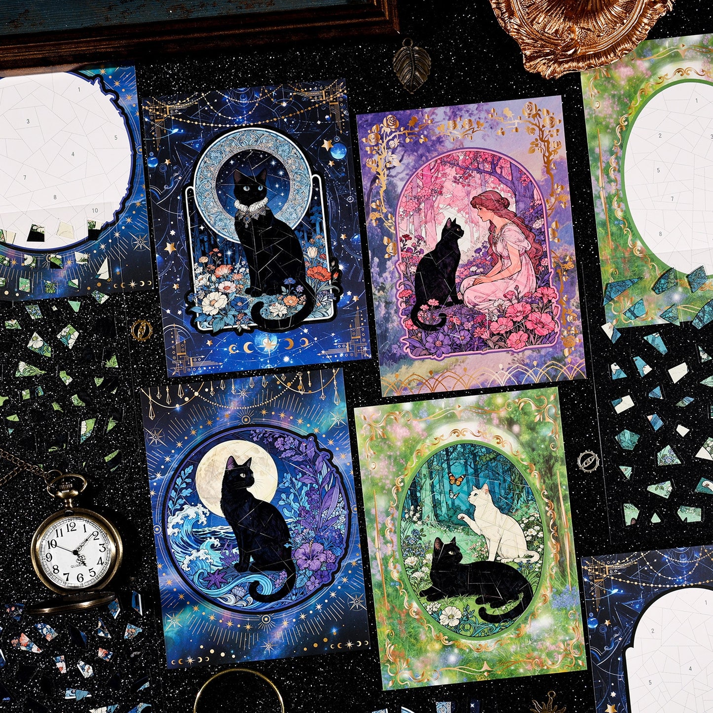 Shrine Glow 3D Sticker | 4 Cute Miniature Scene
