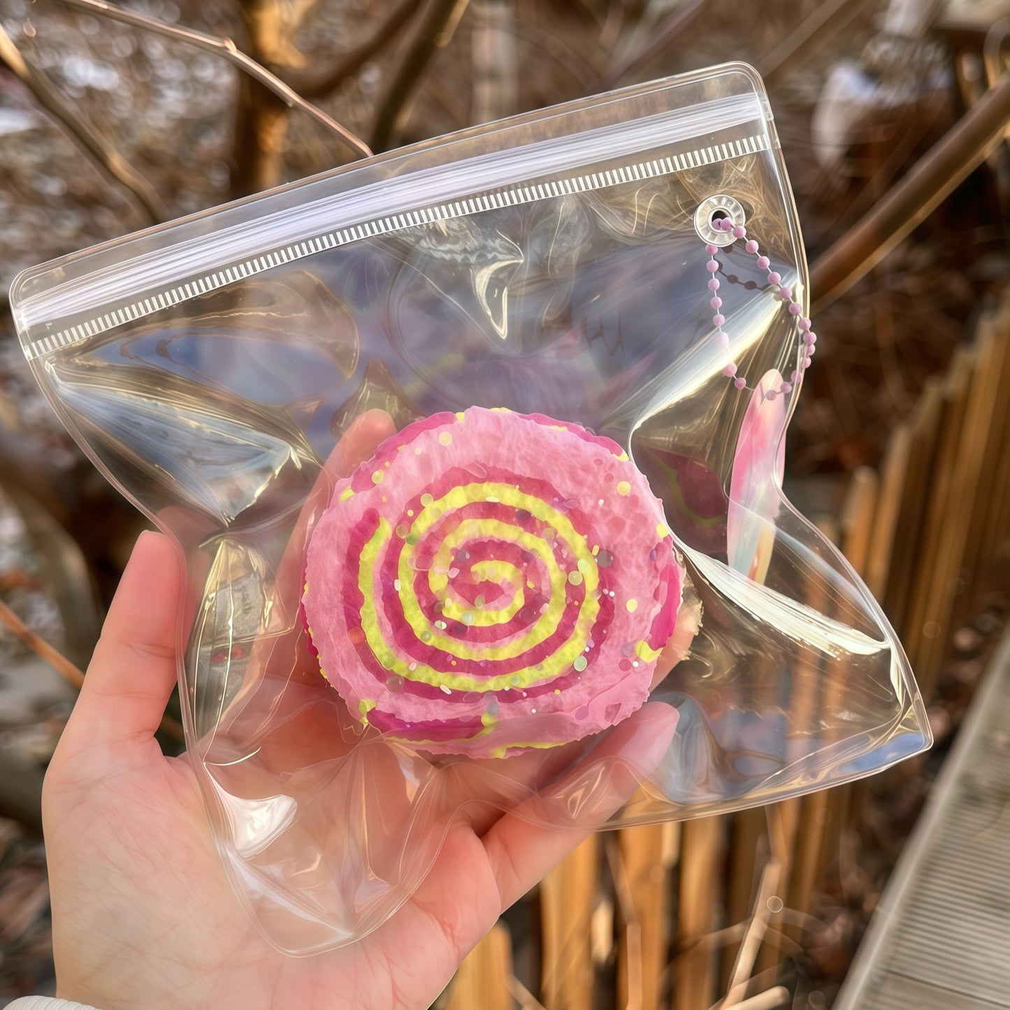 Double-Layer Strawberry Berry Toast Squishy