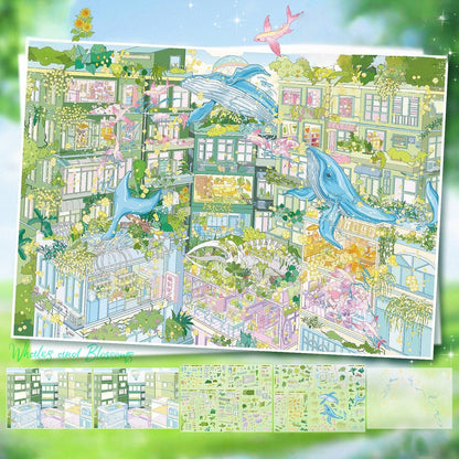 Ocean Dreams 3D Sticker | 2 Cute Miniature Scenes