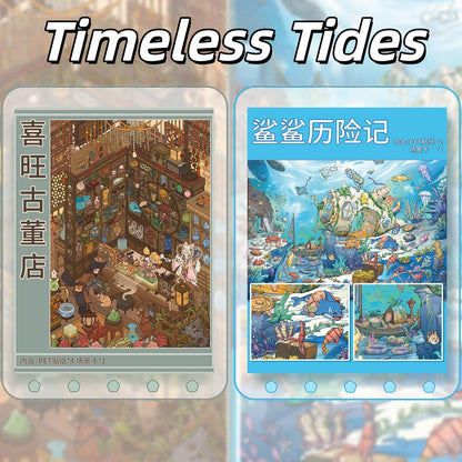 Timeless Tides 3D Sticker | 2 Cute Miniature Scenes
