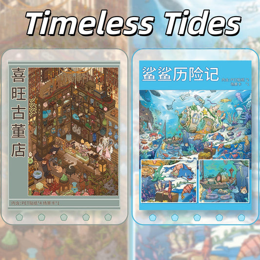 Timeless Tides 3D Sticker | 2 Cute Miniature Scenes
