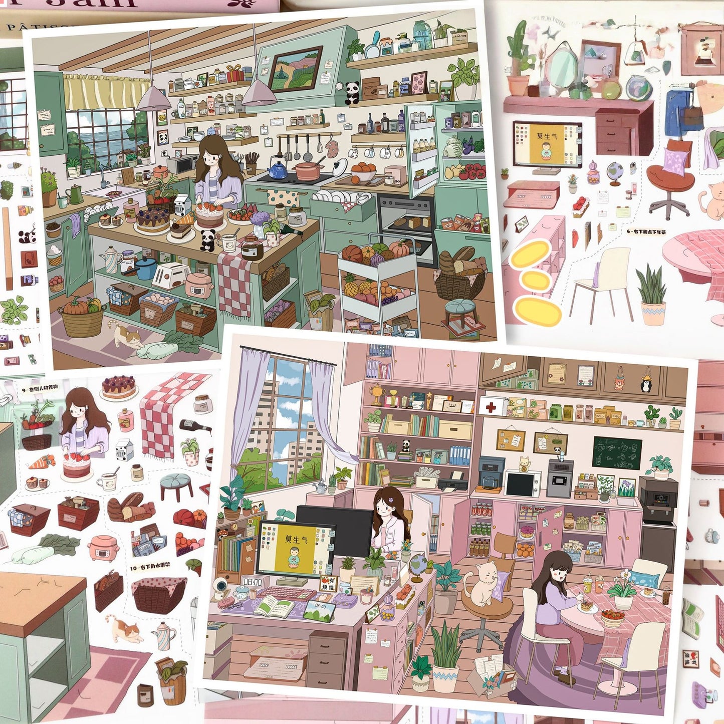 Everyday Sweet 3D Sticker | 2 Cute Miniature Scenes
