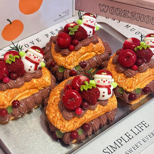 Christmas Snowman Filled Puff Squishy