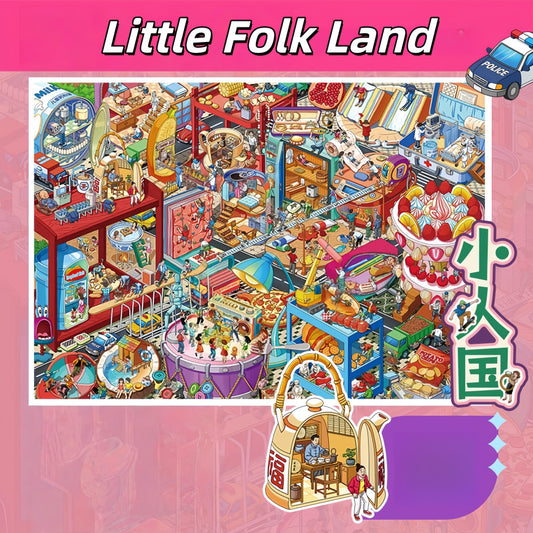 Little Folk Land 3D Sticker