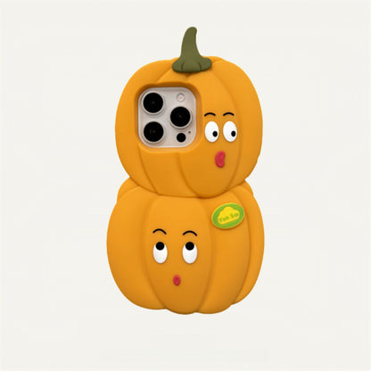 3D Pumpkin Silicone Phone Case
