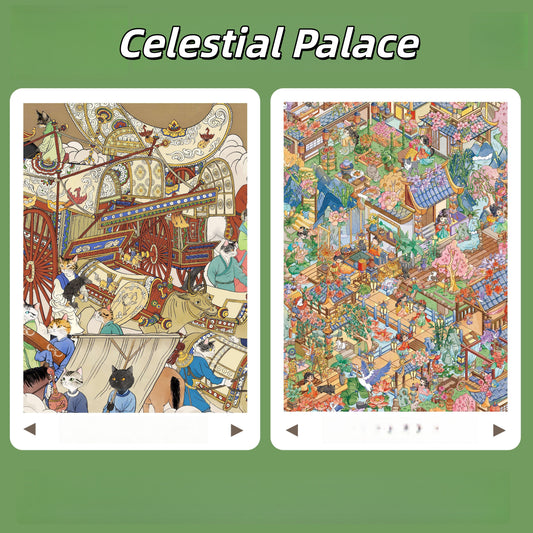 Celestial Palace 3D Sticker | 2 Cute Miniature Scenes