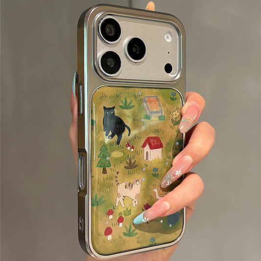 Green Lawn Small Animals Acrylic Phone Case
