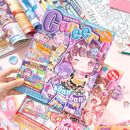 Sparkling Magazine 3D Sticker Book