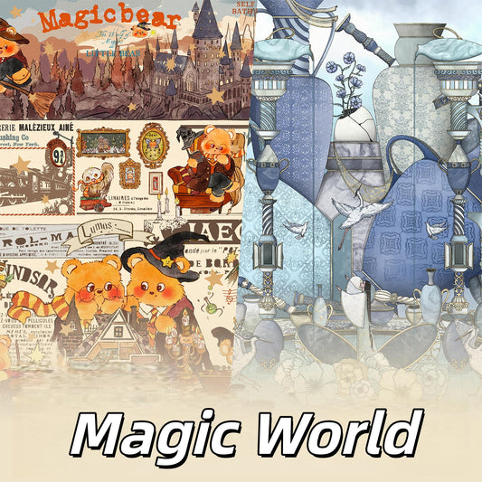Magic World 3D Sticker | 2 Cute Miniature Scenes